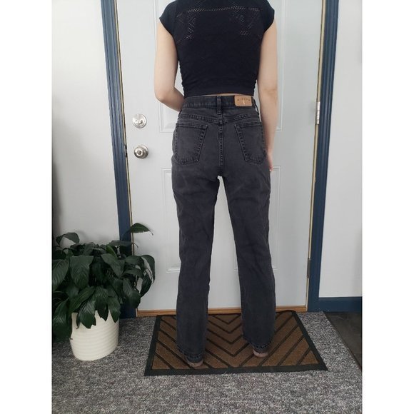 Vintage 90s Riders By Lee Black Mom Jeans - Picture 3 of 5